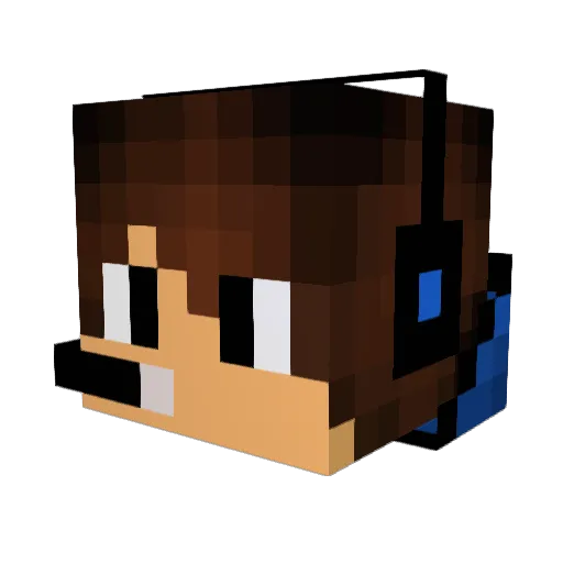 _alte_ Minecraft avatar head, 3D render