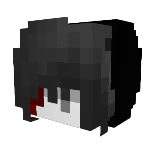 _alwvRo Minecraft avatar head, 3D render