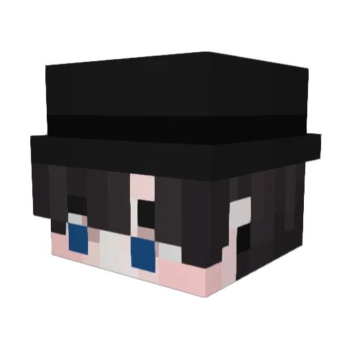 _alyang Minecraft avatar head, 3D render
