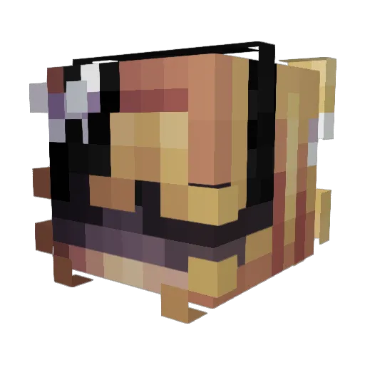 _andromedaa__ Minecraft avatar head, 3D render