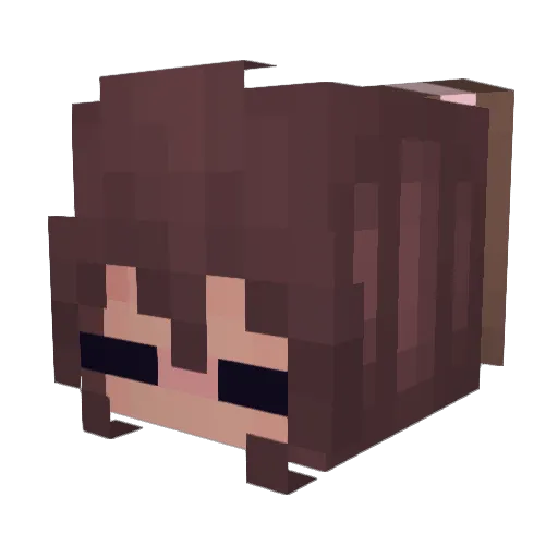 _angiee_ Minecraft avatar head, 3D render