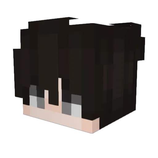 _aotchan_ Minecraft avatar head, 3D render