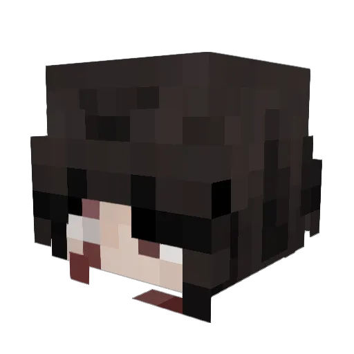 _apathyy_ Minecraft avatar head, 3D render