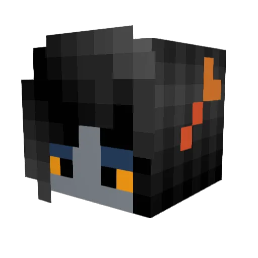 _appo_ Minecraft avatar head, 3D render