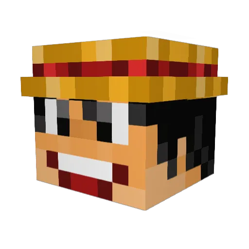 _arxt Minecraft avatar head, 3D render