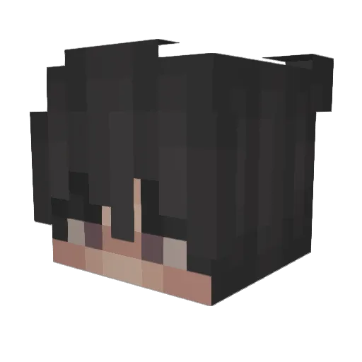 _asaf_ Minecraft avatar head, 3D render