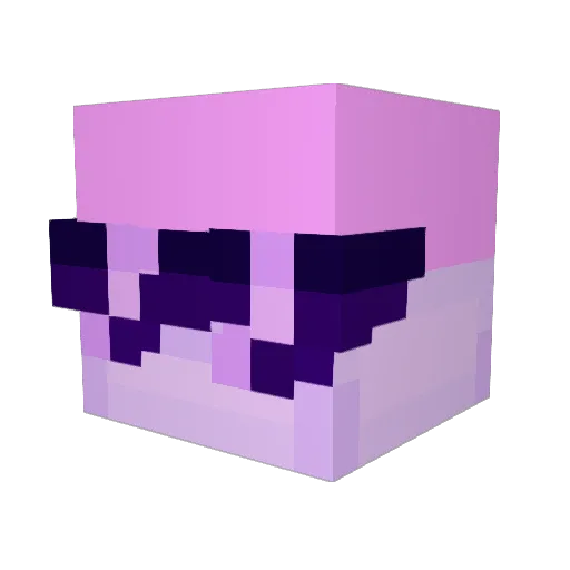 _asherr Minecraft avatar head, 3D render