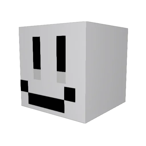 _astr Minecraft avatar head, 3D render