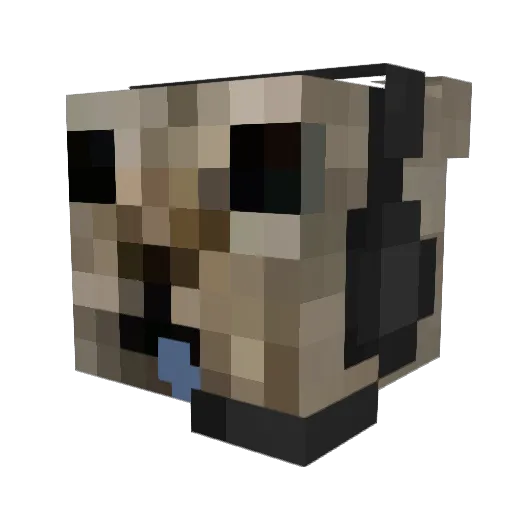 _av3rage_ Minecraft avatar head, 3D render
