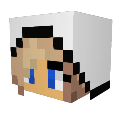 _avengingAngel_ Minecraft avatar head, 3D render