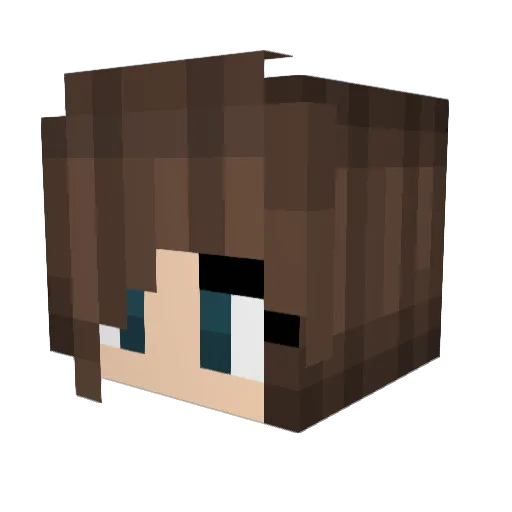 _axgxl_ Minecraft avatar head, 3D render