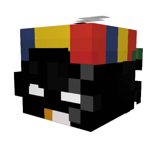 _azar_0 Minecraft avatar head, 3D render