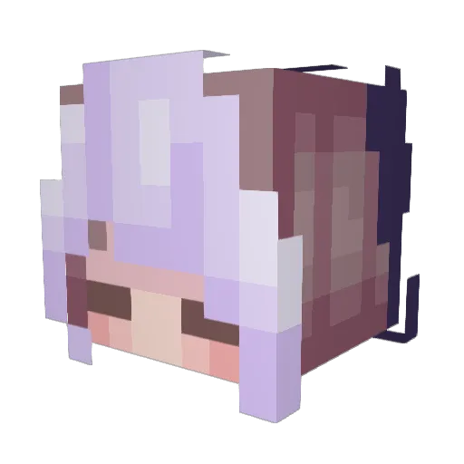 _azhii_z Minecraft avatar head, 3D render