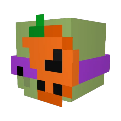_azjataa Minecraft avatar head, 3D render