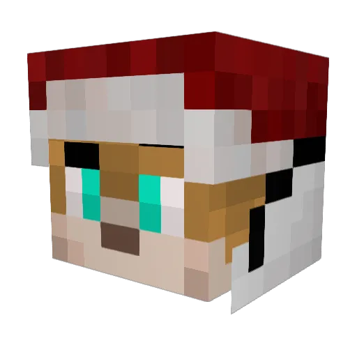_azon4ik Minecraft avatar head, 3D render