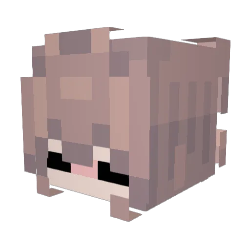_bLaCkTeA Minecraft avatar head, 3D render