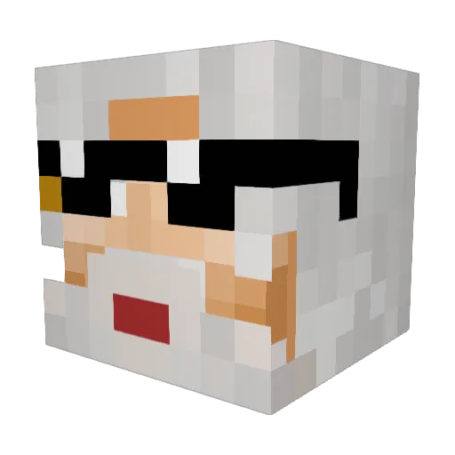 _bali_king_kong_ Minecraft avatar head, 3D render