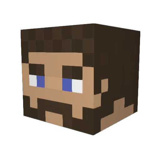 _barboon_ Minecraft avatar head, 3D render