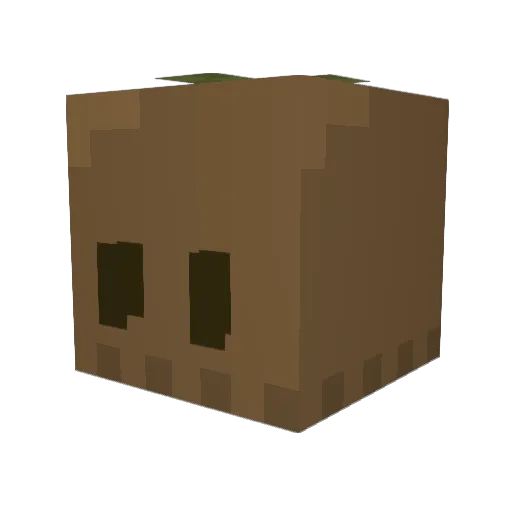 _basiil_ Minecraft avatar head, 3D render