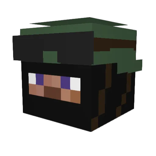 _battlepotatoes_ Minecraft avatar head, 3D render