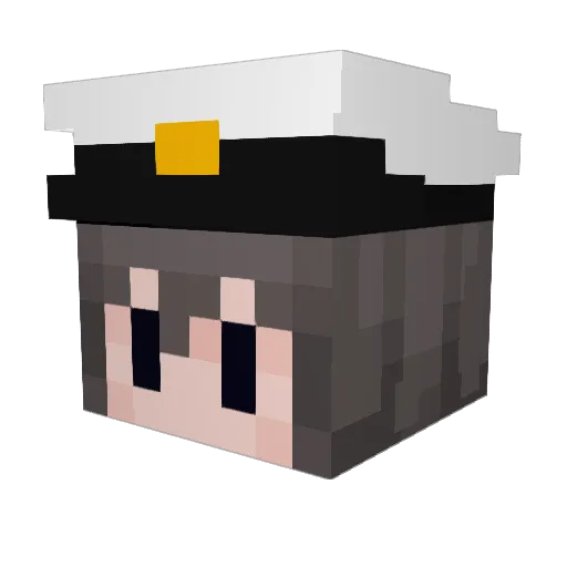 _beeepBeep Minecraft avatar head, 3D render