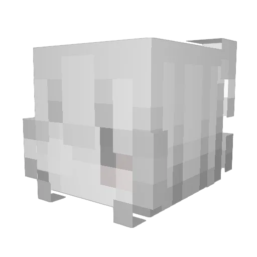 _bella Minecraft avatar head, 3D render