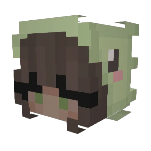 _bellsy Minecraft avatar head, 3D render