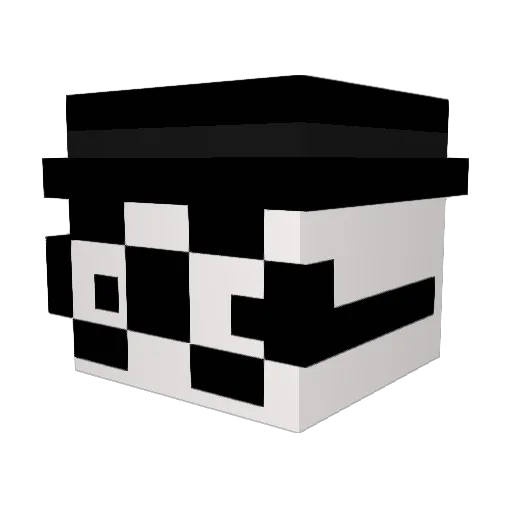 _bellycloud Minecraft avatar head, 3D render