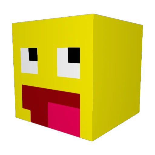 _benry Minecraft avatar head, 3D render