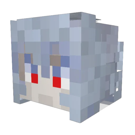 _biktor Minecraft avatar head, 3D render