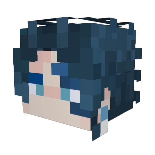 _bitstick Minecraft avatar head, 3D render