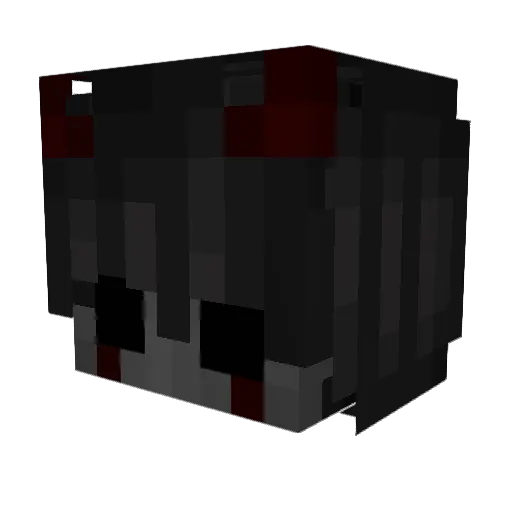 _bl0od Minecraft avatar head, 3D render