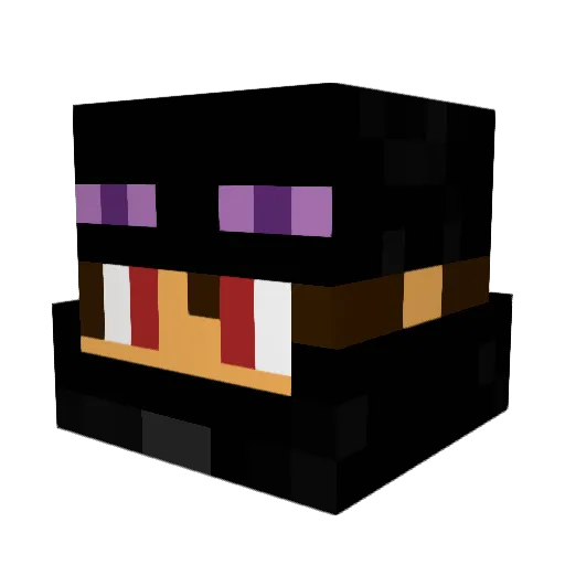 _blackoss_ Minecraft avatar head, 3D render