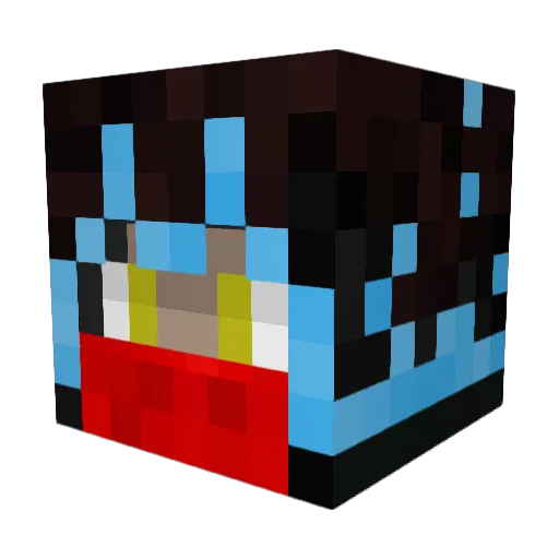_blazej120_ Minecraft avatar head, 3D render