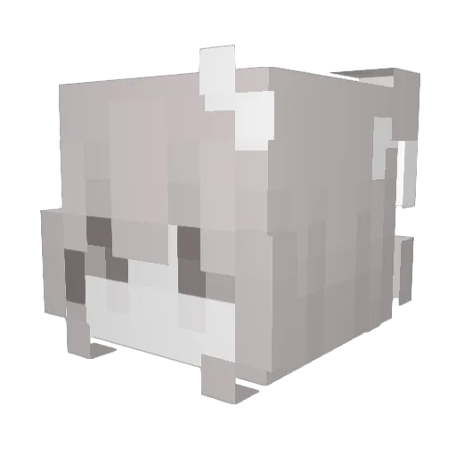 _blissly Minecraft avatar head, 3D render