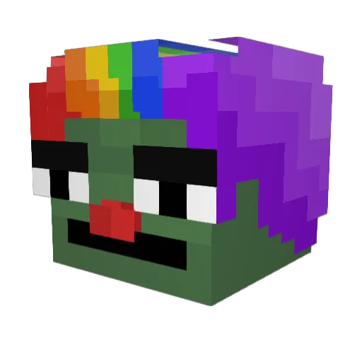 _blstd_ Minecraft avatar head, 3D render