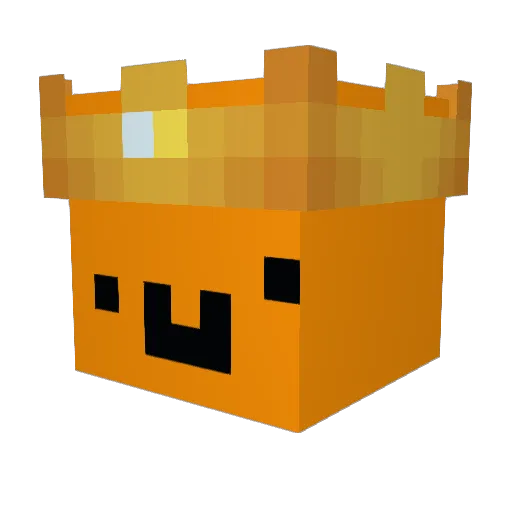 _blur_48 Minecraft avatar head, 3D render
