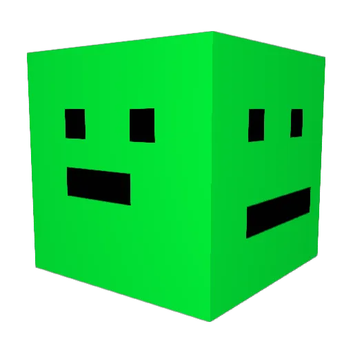 _bolton Minecraft avatar head, 3D render