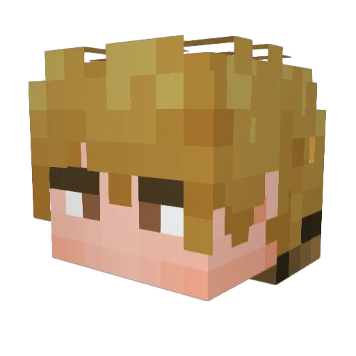 _boogiemann Minecraft avatar head, 3D render