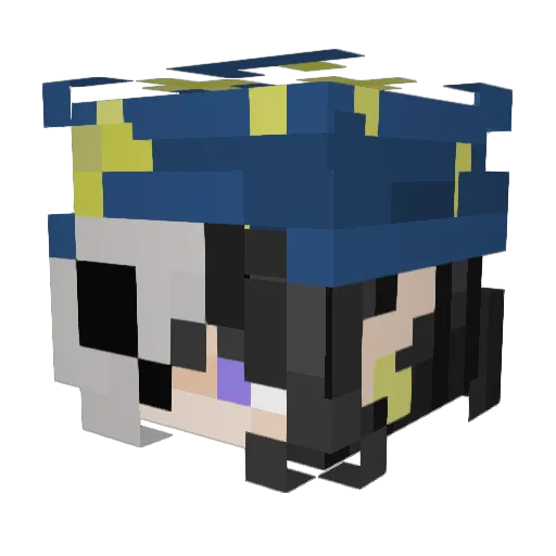 _boredbear Minecraft avatar head, 3D render
