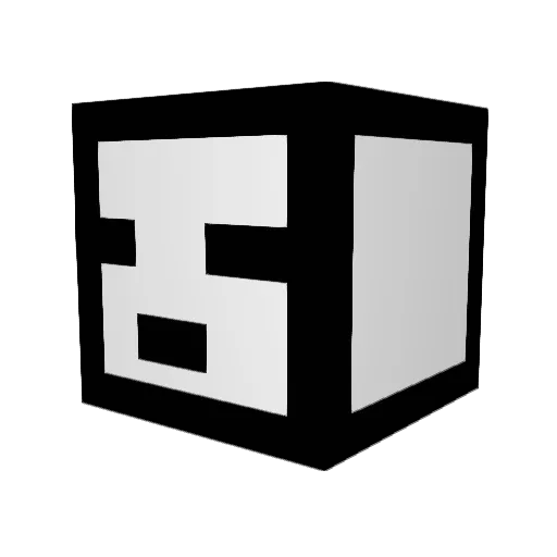 _box3 Minecraft avatar head, 3D render