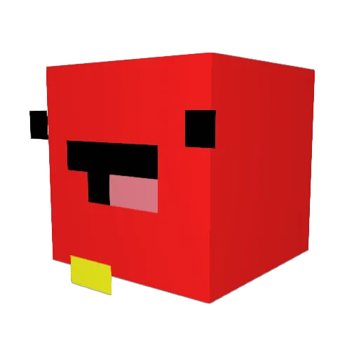 _braki_ Minecraft avatar head, 3D render