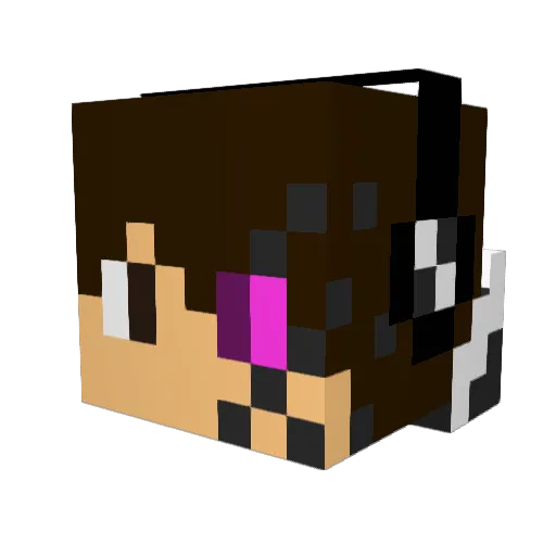 _brandon12_ Minecraft avatar head, 3D render