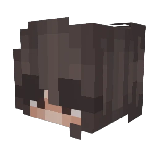 _brianna__ Minecraft avatar head, 3D render