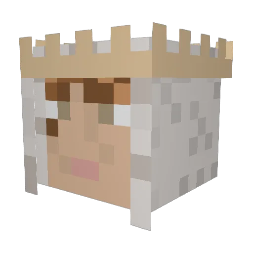 _brockie Minecraft avatar head, 3D render
