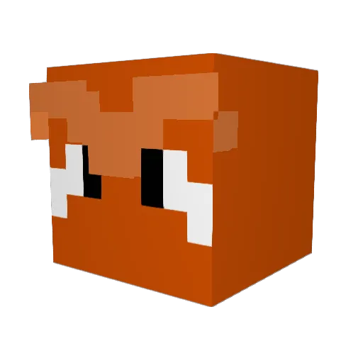 _budder__ Minecraft avatar head, 3D render
