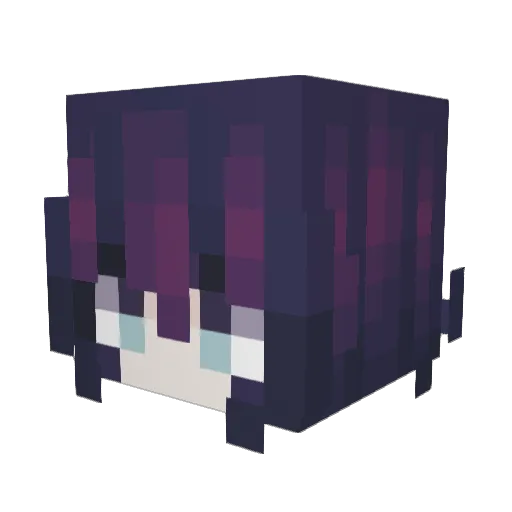 _bunnny Minecraft avatar head, 3D render