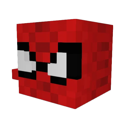 _bxa Minecraft avatar head, 3D render