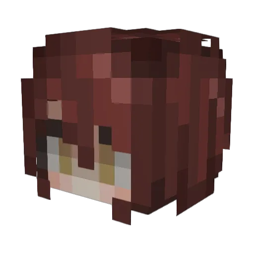 _byt0 Minecraft avatar head, 3D render