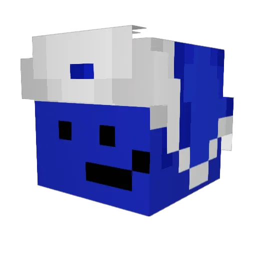 _c1pinh0_ Minecraft avatar head, 3D render